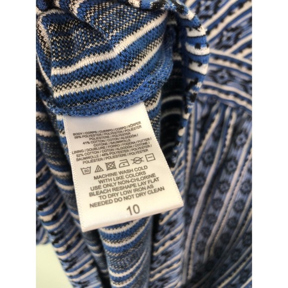 COPY - Anthropologie Maeve Women’s Lazuli Aztec Sleeveless Mini Dress Blue Pock… - Picture 6 of 6